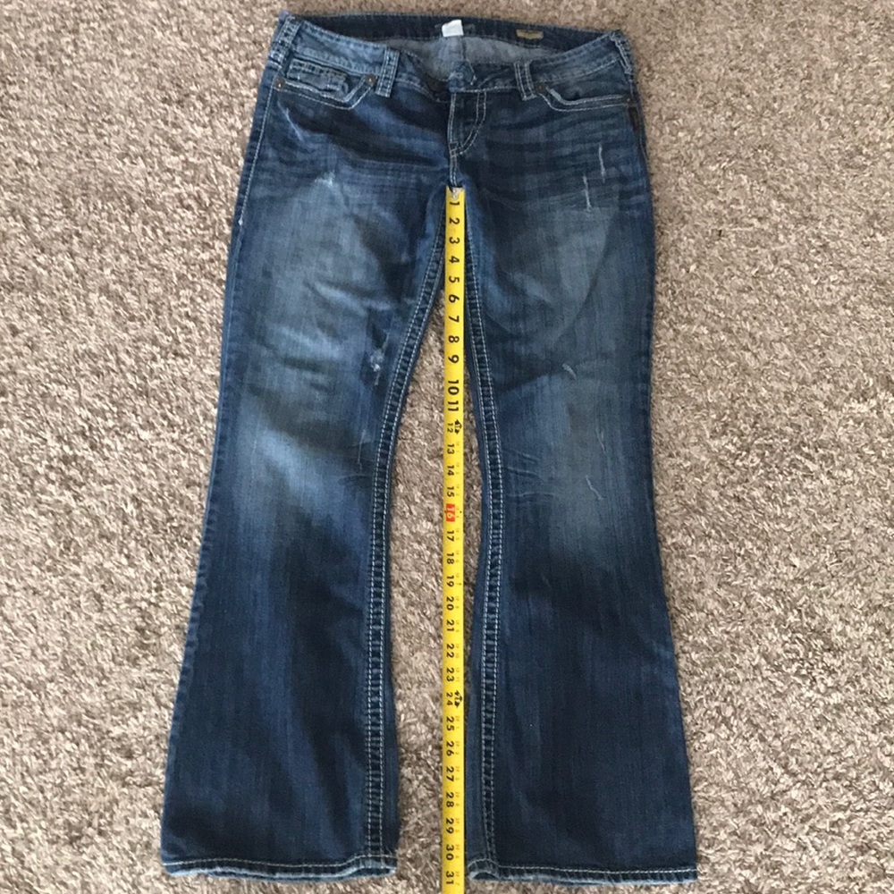 Women’s Silver Tuesday Bootcut Jeans. 33x33